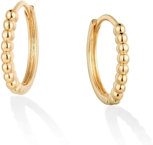 Vista 15 de VACRONA - Aretes tipo arracada de aro para mujer, chapados en oro de 14 quilates, diseño de Huggie 8 Cola de serpiente