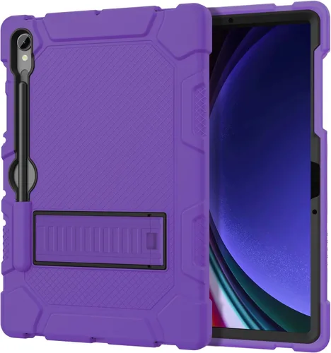 Vista 8 de Funda para Samsung Galaxy Tab S10 Lite/ S10 FE/ S9 FE 5G 10.9 Pulgadas/Galaxy Tab S9 11 Pulgadas 2023, Funda Protectora a Prueba de Golpes con Negro
