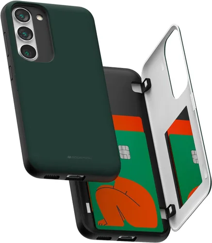 Vista 140 de GOOSPERY Funda tipo cartera para Samsung Galaxy S22 Ultra, [tarjetero] parachoques magnético de puerta con cierre automático, cubierta protectora