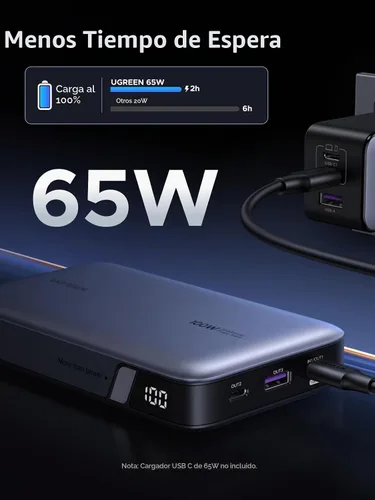 Vista 5 de UGREEN Nexode - Batería externa de 100 W, 20000 mAh, PD Fast para MacBook (paquete de 2)