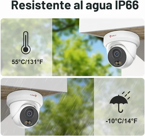 Vista 8 de Anpviz sistema de la cámara de seguridad de 8CH 4K PoE, cámaras IP