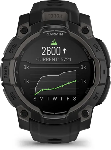 Vista 9 de PlayBetter Garmin Instinct 3 45mm (Negro) Paquete de Smartwatch GPS Resistente para Exteriores AMOLED - Bisel Reforzado con Metal, Linterna