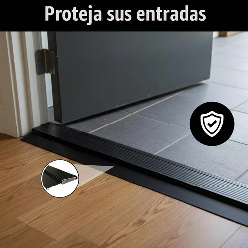 Vista 3 de KC Hardware - Umbral de puerta exterior de 5 5/16 pulgadas, para exteriores, resistente, ajustable, de aluminio, resistente a la intemperie, fácil