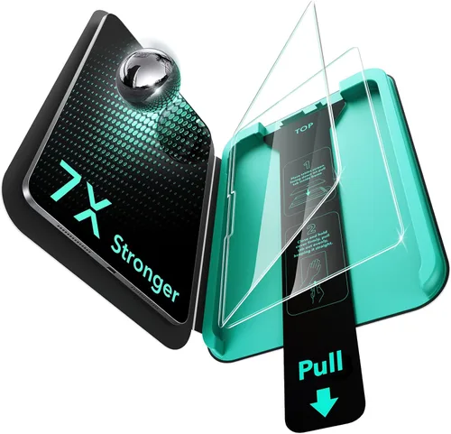 Vista 11 de ESR Paquete de 2 protectores de pantalla Armorite para iPad mini 7ª generación (A17 Pro, 2024) y 6ª generación (2021), protección de grado militar