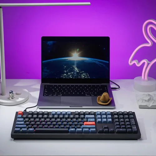 Vista 7 de Keychron Q6 Teclado mecánico personalizado con cable, macro programable QMKVIA, retroiluminación RGB de aluminio de tamaño completo, doble junta