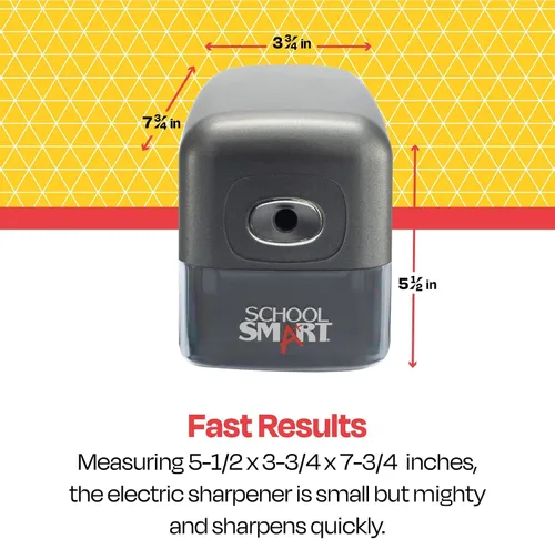 Vista 3 de School Smart sacapuntas eléctrico, resistente