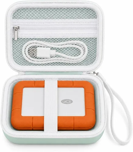 Vista 12 de Estuche para disco duro LaCie Rugged Mini USB-C 1TB-5TB, almacenamiento de Rosa