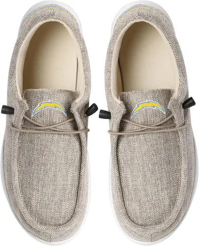 Vista 133 de FOCO Men's NFL Team Logo Lightweight Loafers Lace Up Cotton Knit Shoes