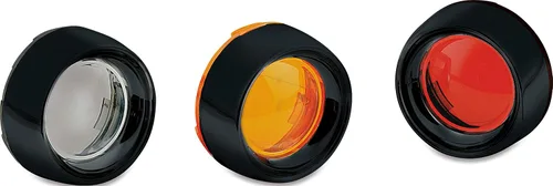 Vista 6 de Kuryakyn 2107 Accesorio de iluminación de motocicleta: Bisel Deep Dish para motocicletas Harley-Davidson 2000-19 con señal de giro de bala/luces
