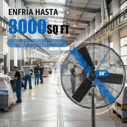 Vista 3 de Iliving – Ventilador de piso de alta velocidad