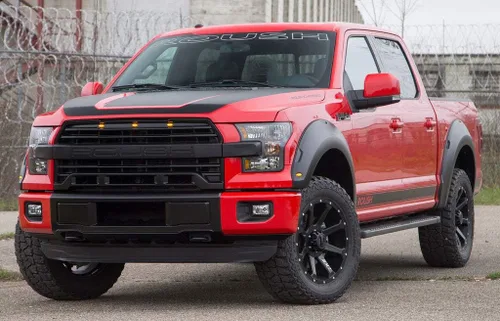 Vista 2 de Roush Performance 422248 Rejilla de parachoques delantero con iluminación para Ford F-150 2015-2017