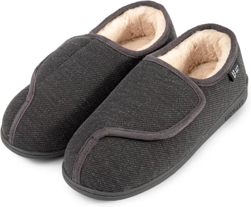 Vista 14 de LongBay Pantuflas ajustables para mujeres, de espuma viscoelástica, cómodas, anchas, zapatos de casa para diabéticos, Edema, ortopédicos
