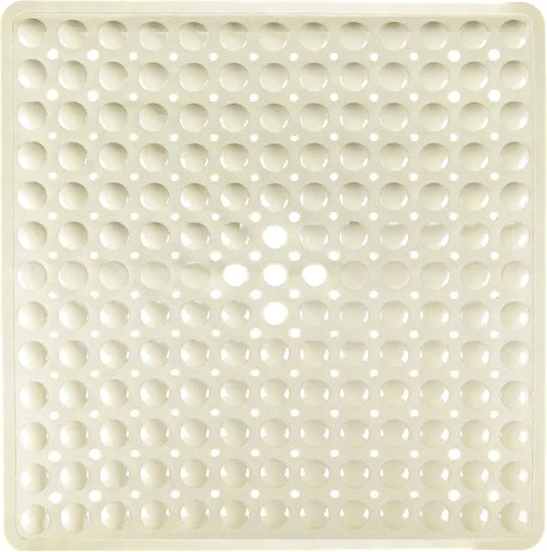 Vista 13 de Tapete de ducha negro antideslizante de 17 x 30 pulgadas, tamaño estándar, tapete de baño de burbujas suaves para ducha interior, tapete de baño