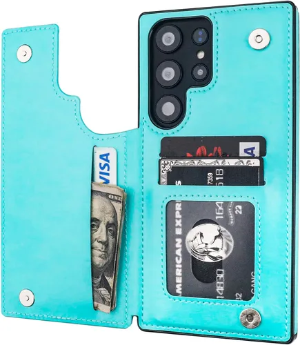 Vista 36 de ONETOP - Funda tipo cartera para Samsung Galaxy S22 con tarjetero, color negro Kickstand,ID/Cash Holder,Case Wallet with Card Slots,Double