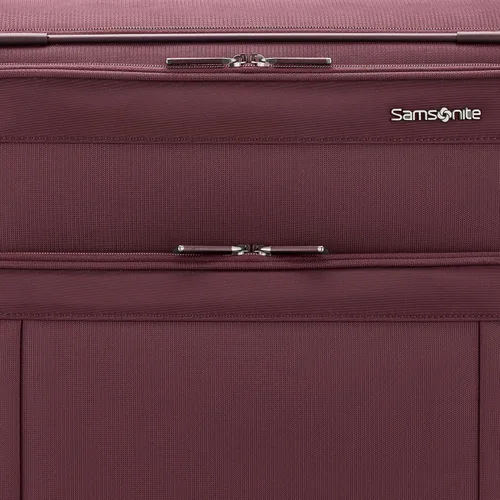 Vista 4 de Samsonite Lineate DLX Softside - Equipaje expandible con ruedas giratorias, Merlot, Merlot, Lineate Dlx Softside - Equipaje expandible con ruedas