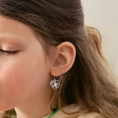 Vista 6 de AEONSLOVE Regalos de elefante para mujer, aretes de elefante de plata de ley 925, joyería de elefante, regalo de elefantes para mujeres, madres