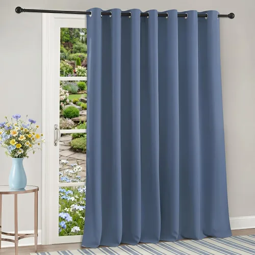 Vista 55 de RYB HOME Cortinas portátiles para puerta con privacidad, cortinas opacas y aislantes térmicas para dormitorio, armario, sala de estar, comedor, Beige