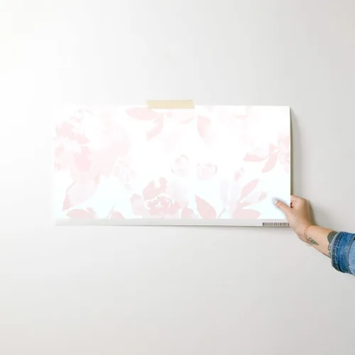 Vista 7 de Papel tapiz para despegar y pegar, peonías, rubor, flores, princesa, floral, para habitación de niñas, papel tapiz extraíble personalizado por