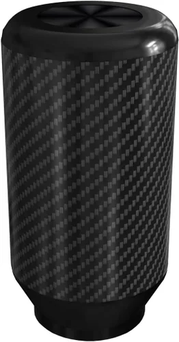 Vista 7 de ICBEAMER Drifting JDM Styles - Perilla de palanca de cambios manual de aluminio con fibra de carbono real (5 y 6 velocidades)
