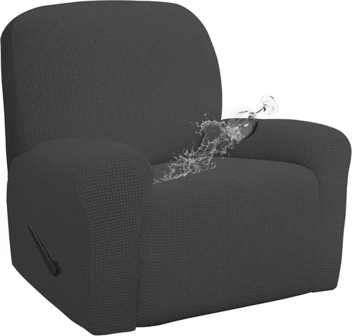Vista 14 de Easy-Going - Funda 100 % impermeable doble para sofá reclinable, diseño jacquard, en 1 pieza, a prueba de derrames, para niños, mascotas, perros