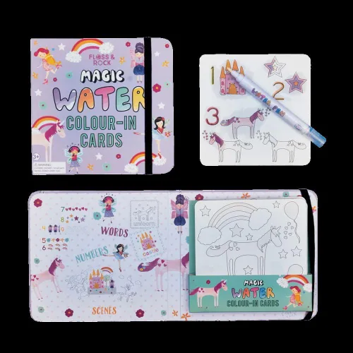 Vista 3 de Floss & Rock Kit de bolígrafo y tarjetas de agua para mascotas (encantado)