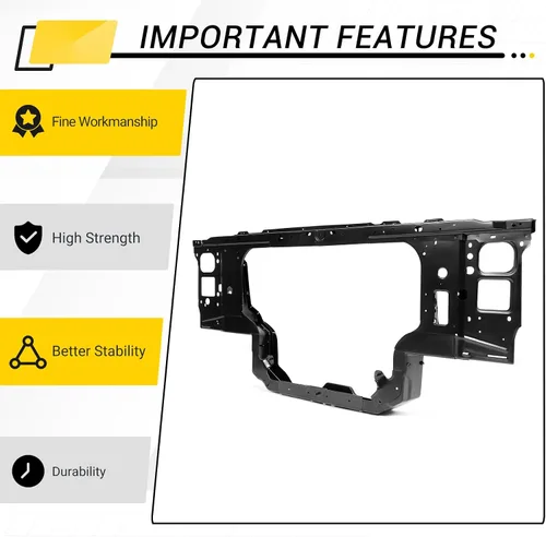 Vista 3 de KUAFU Soporte para Radiador Compatible con Ford F250 F350 F Super Duty 7.3 Diesel de 1992-1998 Reemplazo para FO1225249 F4TZ16138A de Acero
