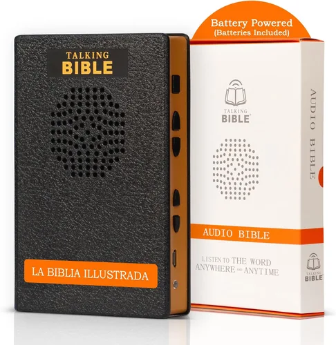 Vista 13 de Reproductor electrónico de audio de la Santa Biblia en inglés para personas mayores, niños y ciegos, alimentado por energía solar y recargable por