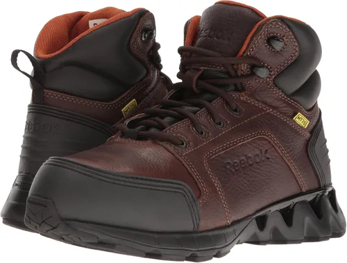 Vista 7 de Reebok Work Zigkick Work RB7605 para hombre, color marrón, Marrón oscuro