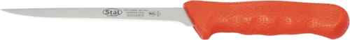 Vista 10 de Winco - Cuchillo para deshuesar de acero alemán de grado comercial, estrecho, azul, 6 pulgadas
