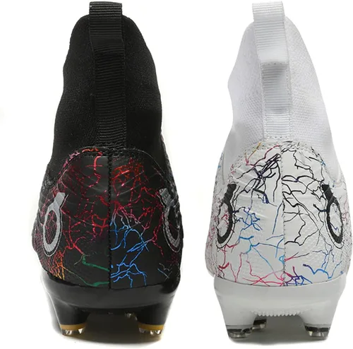Vista 3 de MIGPOGZAI Zapatos de fútbol para hombre, zapatos de fútbol de alta calidad, transpirables, atléticos, profesionales, para jóvenes, niños, zapatos