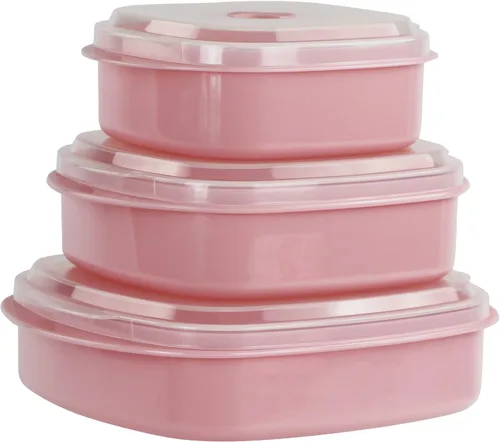 Vista 8 de Kit de 6 unidades de recipientes de cocina para microondas, vaporera y refrigerador, de Callypso Basics por Reston Lloyd, 1, Celeste