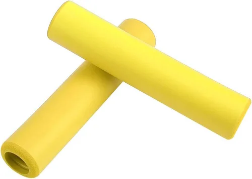 Vista 5 de CHICIRIS Agarradera para manillar, 1 par de empuñaduras para manillar, agarre de silicona antideslizante a prueba de golpes con tapones finales