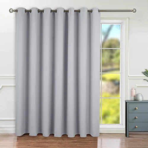 Vista 24 de BGment Cortina Oscurecedora para Puerta Corredera, Cortina Divisoria Opaca Ancha para Sala de Estar de 84 Pulgadas de Largo, Cortina Térmica de Rosa