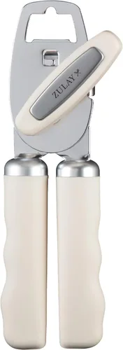 Vista 14 de Zulay Kitchen Abrelatas manual de acero inoxidable resistente con abridor de botellas, abrelatas manual a prueba de óxido con perilla giratoria