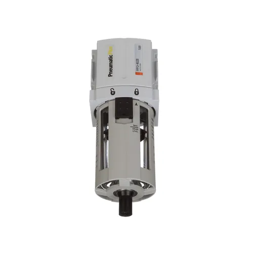 Vista 6 de PneumaticPlus PPF4-N04B Filtro de partículas de aire comprimido 1/2" NPT, 5 Micron, Cuenco de polietileno, drenaje manual, soporte Particulate