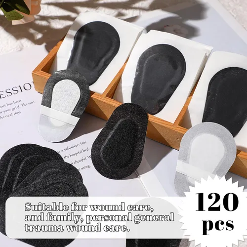 Vista 4 de 120 parches adhesivos para los ojos, parches para los ojos para adultos, parche desechable sin látex, vendajes adhesivos para adultos