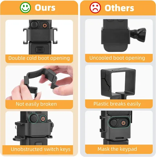 Vista 7 de Bolsillo 3 Mini Vlog Trípode Adaptador de Extensión Doble Cold Shoe Mount Cámara Extensor Marco Escritorio Soporte de Mesa Grip para DJI Osmo Pocket