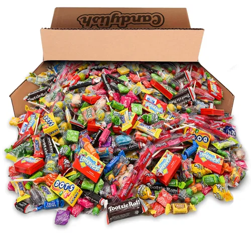 Vista 4 de Paquete variado de caramelos de 4 libras, dulces a granel envueltos