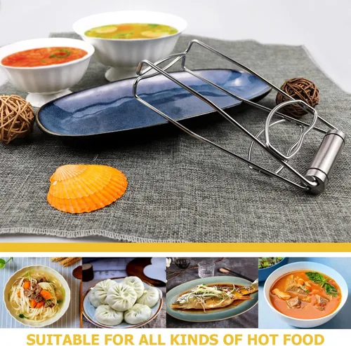 Vista 7 de DOERDO - Plato plegable de acero inoxidable, para cocina, hogar, restaurante, cocina