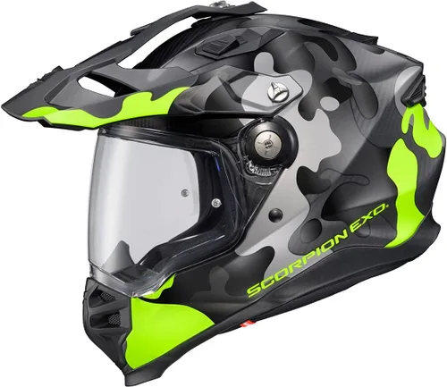 Vista 7 de ScorpionEXO XT9000 - Casco integral de fibra de carbono para motocicleta de aventura con visera Pinlock Ready, bolsillos para altavoz listos
