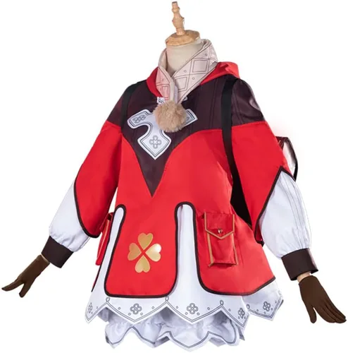 Vista 3 de BIUTEY GenshinCosplay Uniforme Klee vestido de todos los personajes Cosplay traje Halloween Hu Tao disfraz