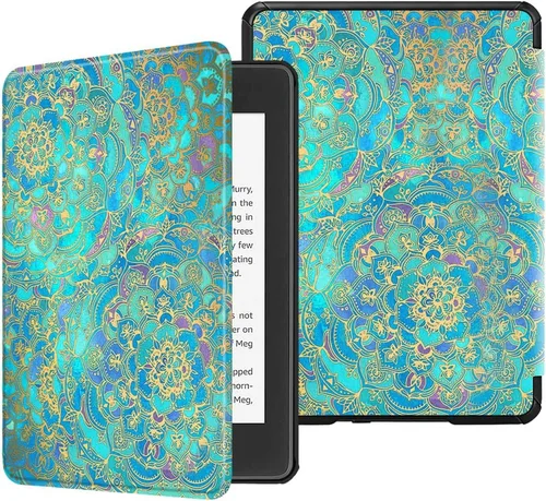 Vista 13 de Fintie - Funda delgada para Kindle Paperwhite (décima generación del 2018), piel sintética ligera prémium con función automática de apagar