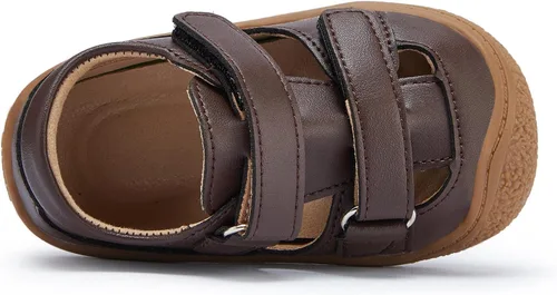 Vista 5 de BMCiTYBM Sandalias de verano con punta cerrada para bebé, niño, niña, zapatos ligeros, antideslizantes, para primeros pasos, 6, 9, 12, 18, 24 meses
