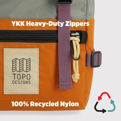 Vista 3 de Topo Designs Unisex Rover Pack Mini Negro/Negro Talla única