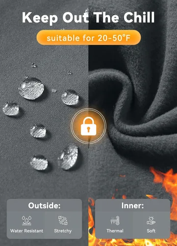 Vista 4 de BALEAF Pantalones de ciclismo de invierno para hombre, con acolchado 4D, térmicas, resistentes al agua, para ciclismo, para clima frío, bolsillos