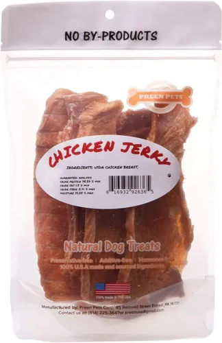 Vista 2 de Preen Pets Golosinas para perros de pechuga de pollo - Pechuga de pollo magra 100% estadounidense (2 libras)