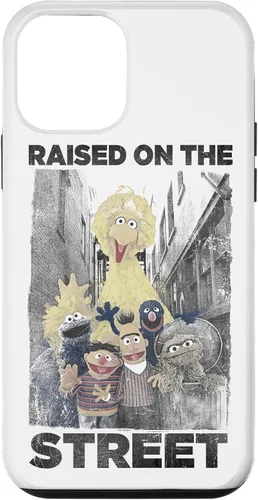 Vista 16 de Sesame Street Funda para iPhone 17 con texto en inglés "Raised on the Streets