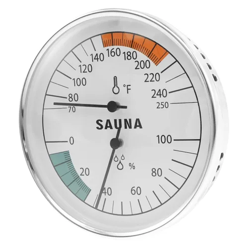 Vista 8 de Termómetro e higrómetro de sauna preciso, medidor de temperatura de sauna versátil para interiores, monitor de humedad para el hogar, sala de sauna