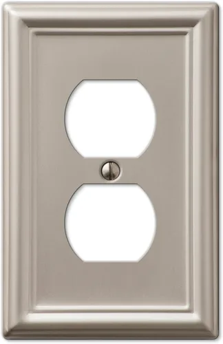 Vista 16 de Amerelle 149DDB - Placa de pared Chelsea, 1 Duplex, acero, bronce envejecido, 1 paquete