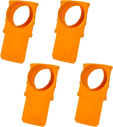 Vista 11 de POWERTEC 70294 - Puerta de ráfaga integrada de 2-1/2 pulgadas, resistente a obstrucciones, ajuste de plástico ABS cónico antihuecos para sistemas